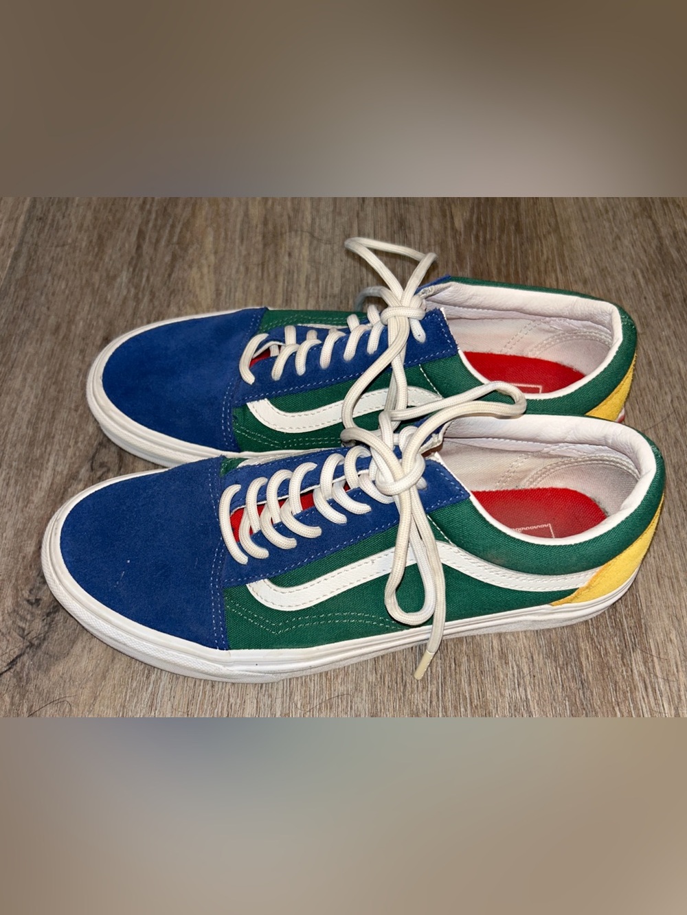 Vans  Old Skool Yacht Club Skate Suede Shoes Unisex Color Block Men 7.5 Womens 9